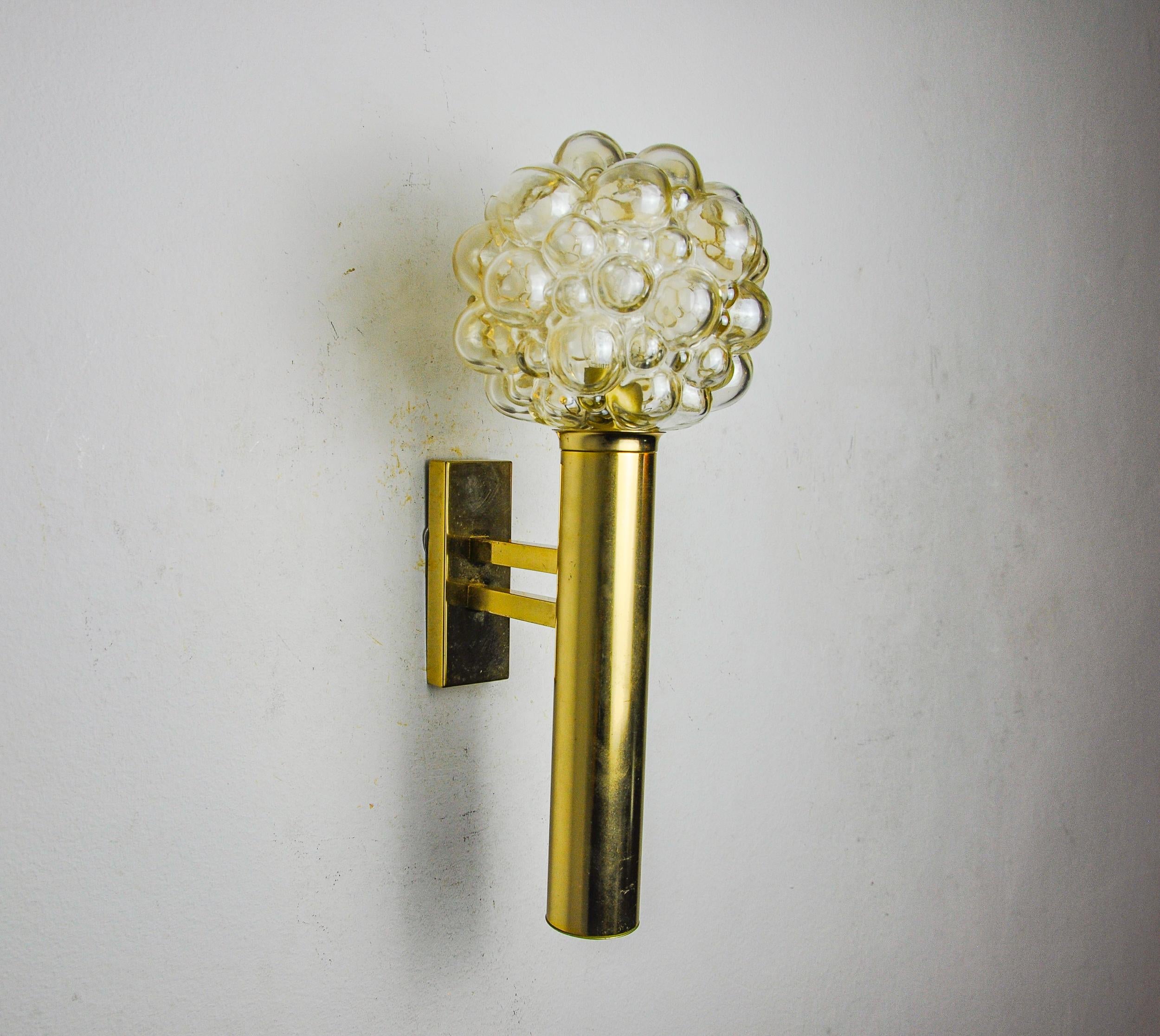Mexican Bulles wall lamp by Helena Tynell for Limburg, Germany, 1970s For Sale