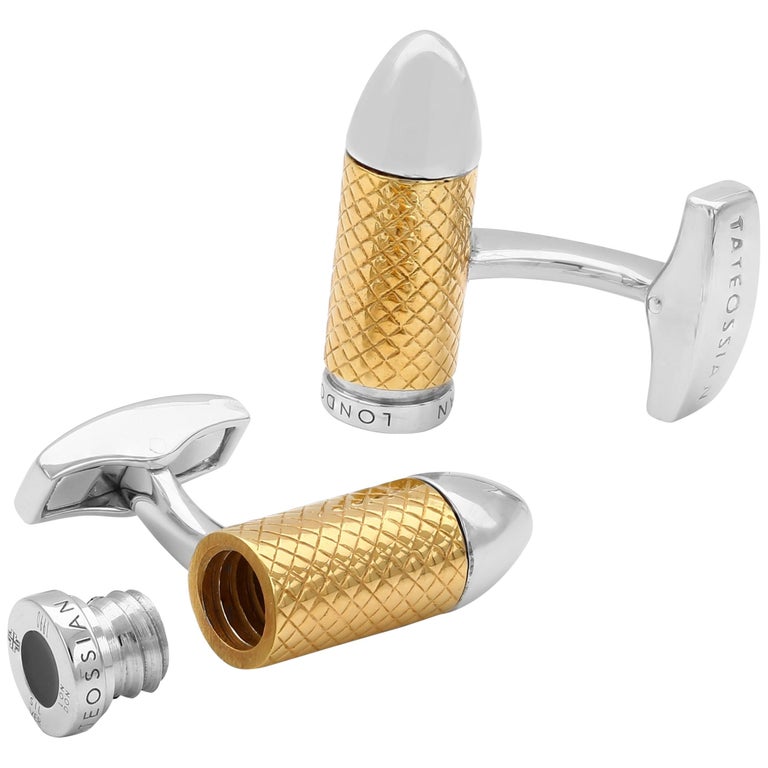 Bullet Chamber Cufflinks For Sale at 1stDibs