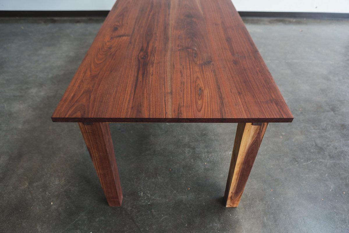 Table à bâtons, table à shaker rustique en chêne avec menuiserie exposée en vente 2