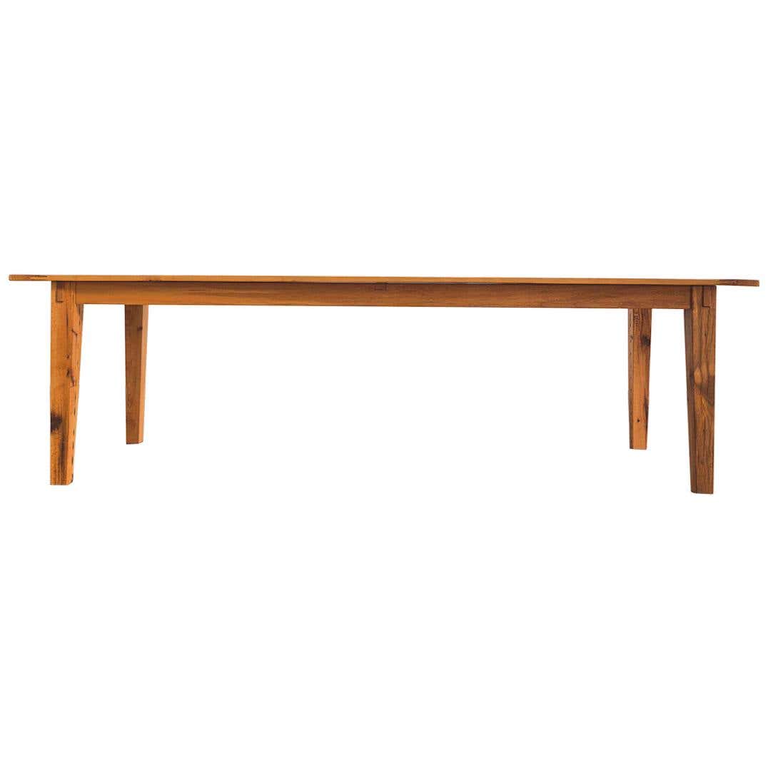 Bullet Table, Rustic Oak Shaker Table with Exposed Joinery For Sale at ...