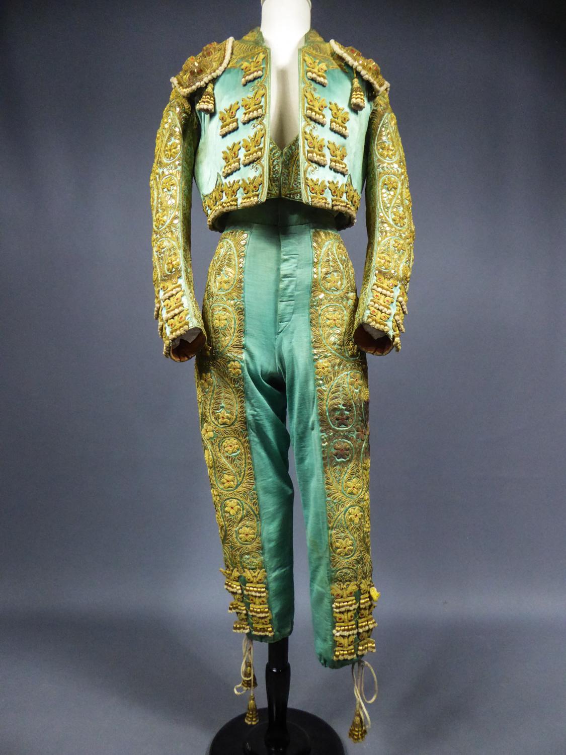 Brown Bullfighter's Outfit Toreador Labelled Manfredi Sevilla 20th Century