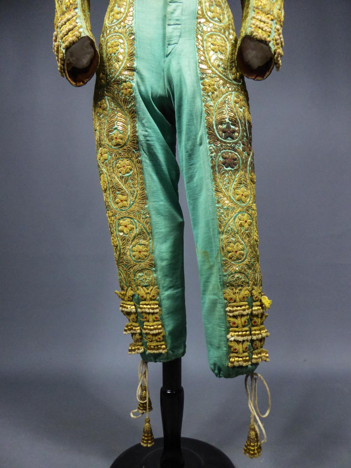Bullfighter's Outfit Toreador Labelled Manfredi Sevilla 20th Century In Excellent Condition In Toulon, FR