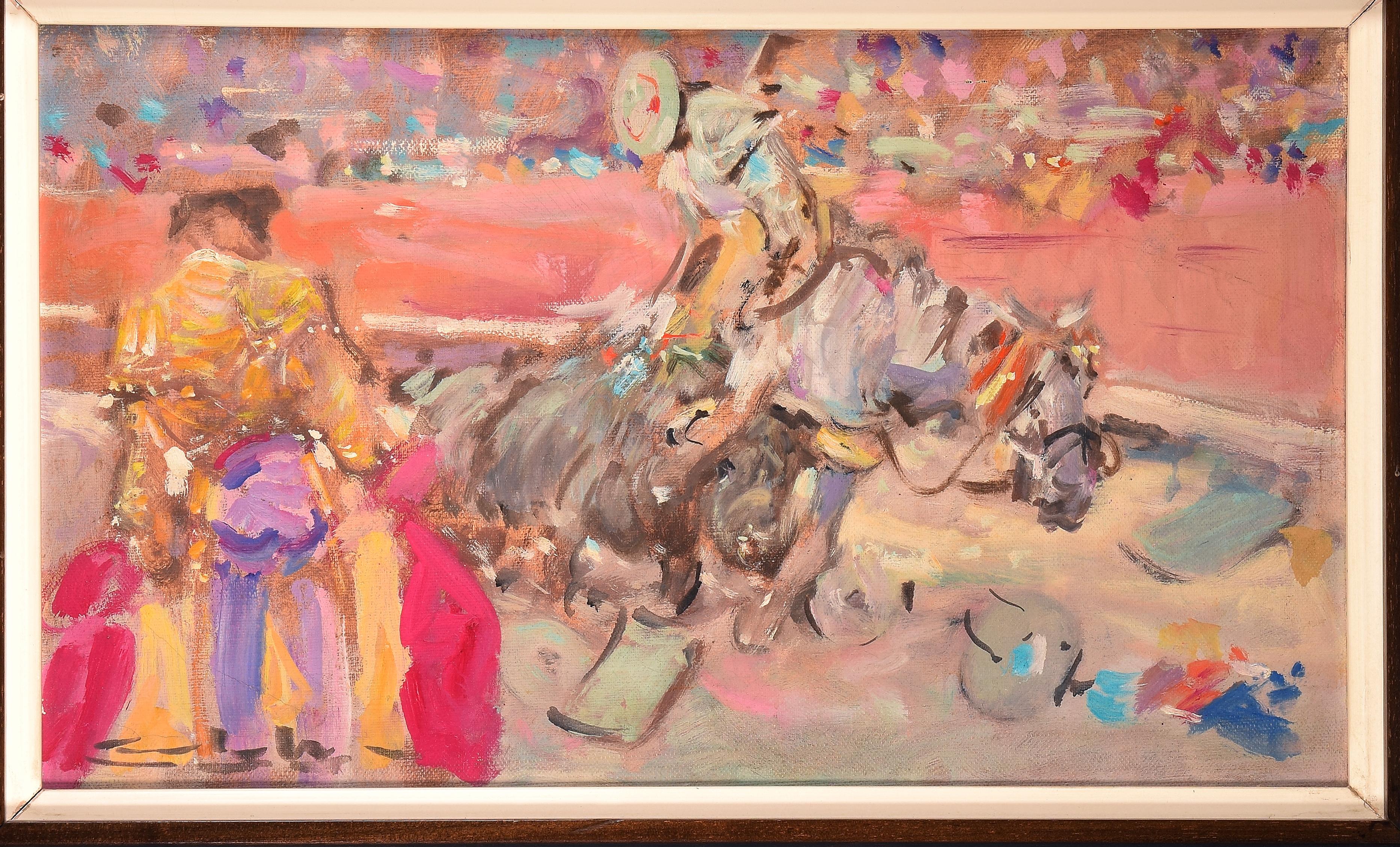 Bullfighting-Szene, Öl auf Leinwand, signiert, GONZLEZ MARCOS, ngel (Sonstiges) im Angebot