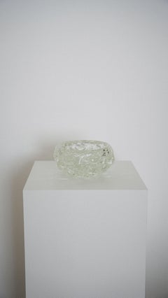 Bullicante Clear Murano Glass Bowl or Vide Poche, likely Barovier & Toso