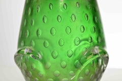 Bullicante Grass Glass Vase attr. to Archimede Seguso, 1950s