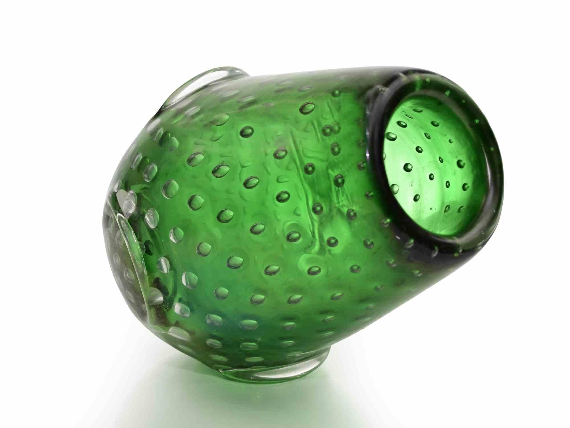 Italiano Vaso in vetro Bullicante Grass attr. ad Archimede Seguso, anni '50 in vendita