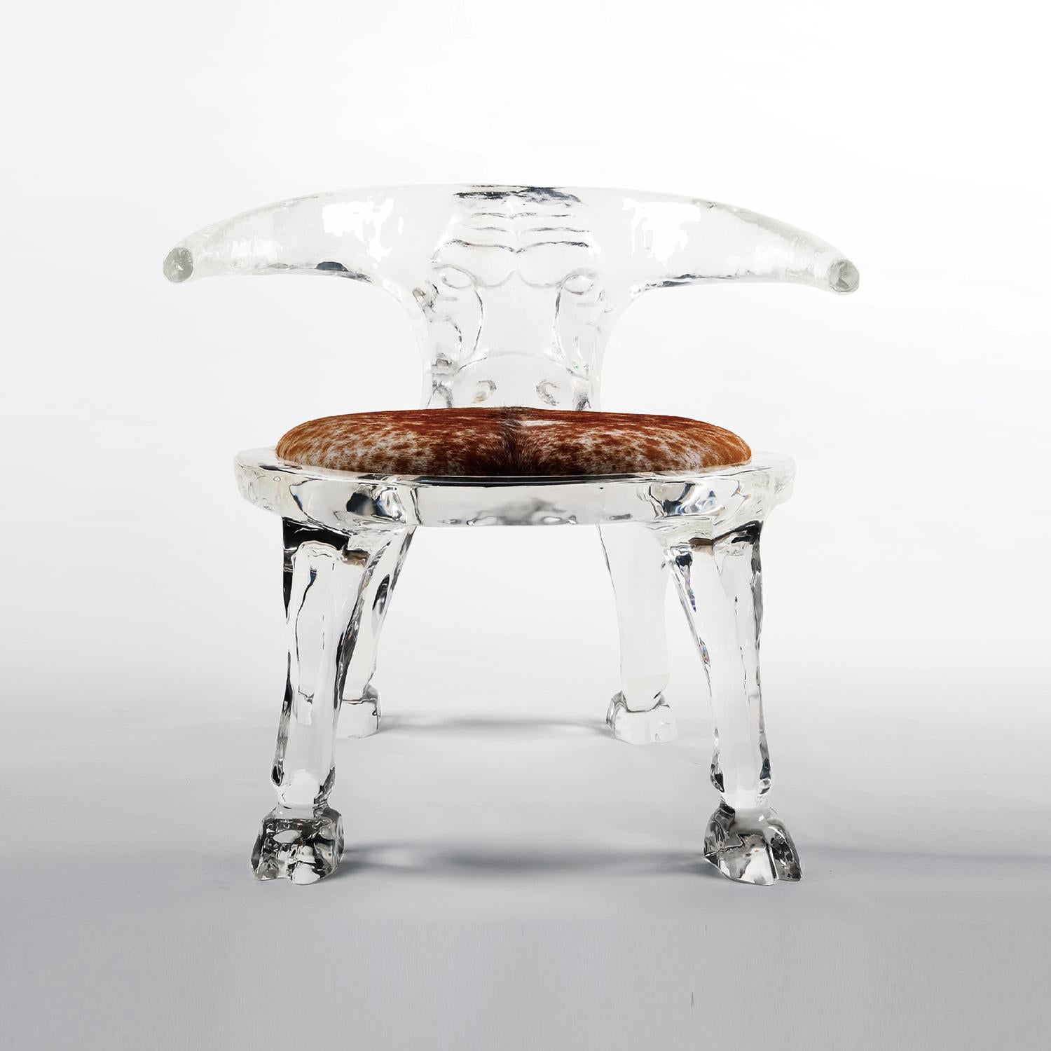 XXIe siècle et contemporain Buste féminin en cristal glacier de Gordon Gu en vente