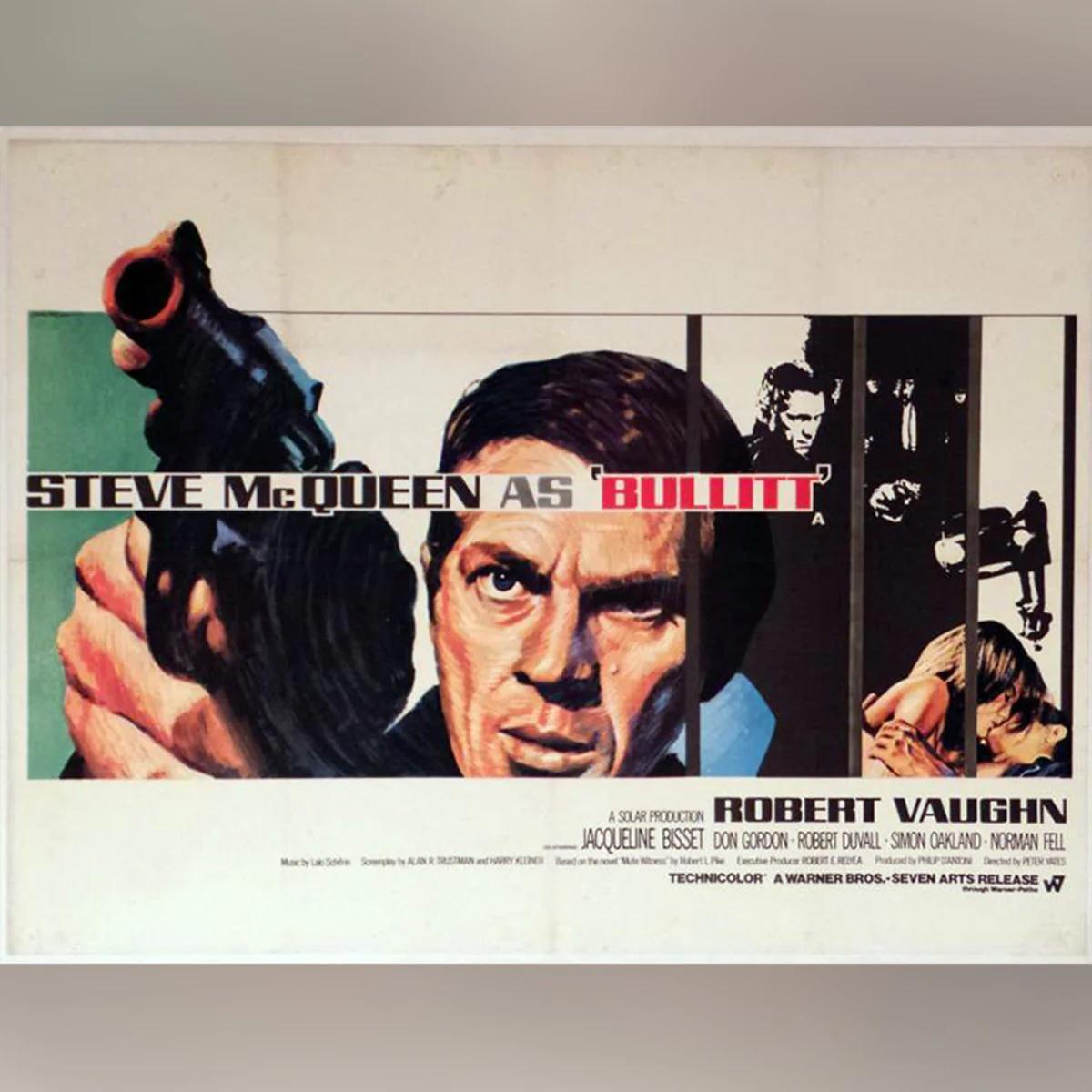 Bullitt (1968)
Original British Quad (30 X 40 Zoll)

Das britische Quad für Bullitt ist eines der begehrtesten, weil es von dem renommierten britischen Plakatillustrator Tom Chantrell gestaltet wurde.

Steve McQueen definiert den Begriff
