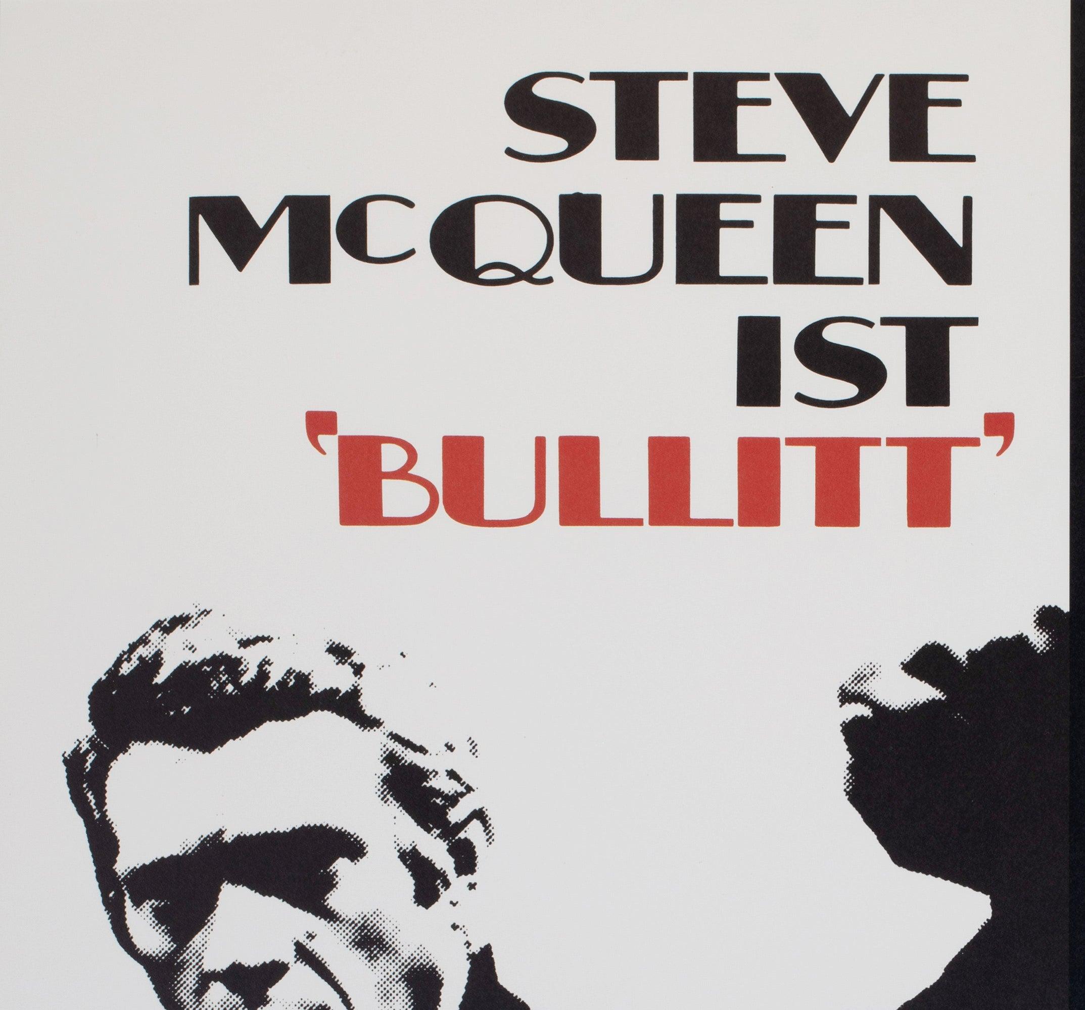 Bullitt 1968 Deutsch A1 Filmplakat, Scharl im Zustand „Hervorragend“ im Angebot in Bath, Somerset