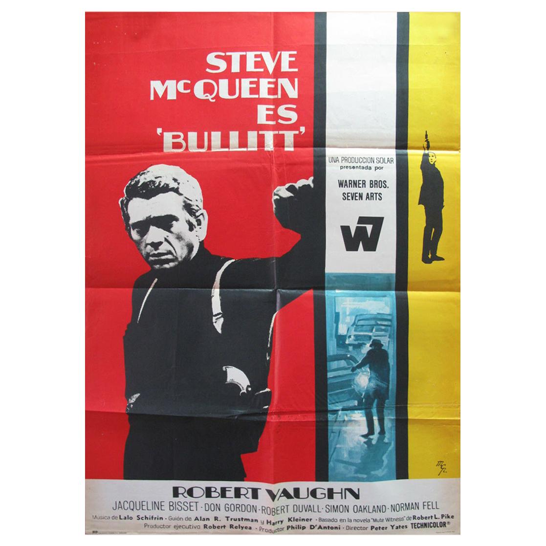 Bullitt, '1968' Poster For Sale