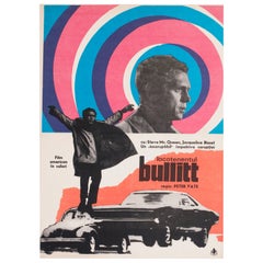 Bullitt 1968 Cartel de cine rumano