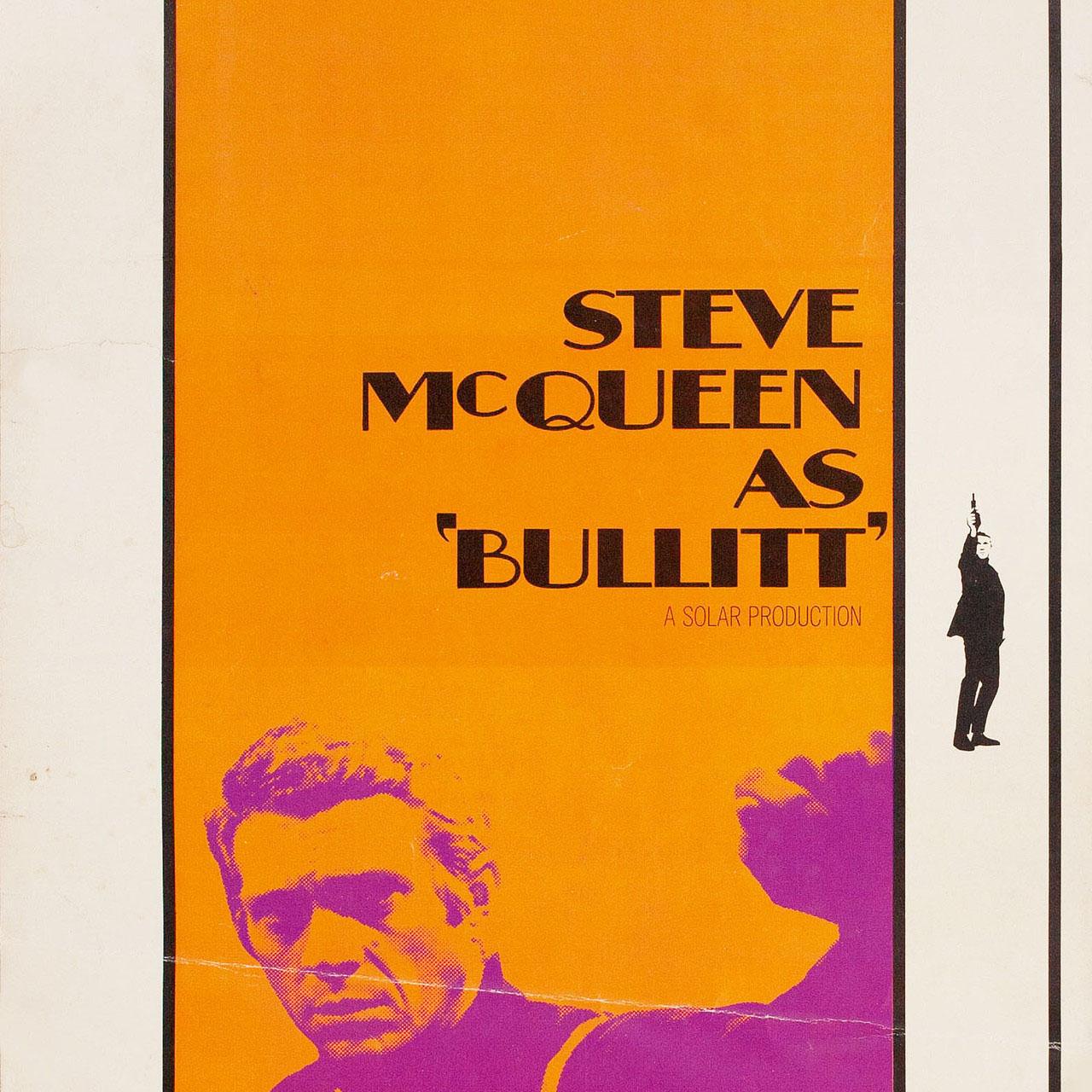American Bullitt 1968 U.S. Insert Film Poster