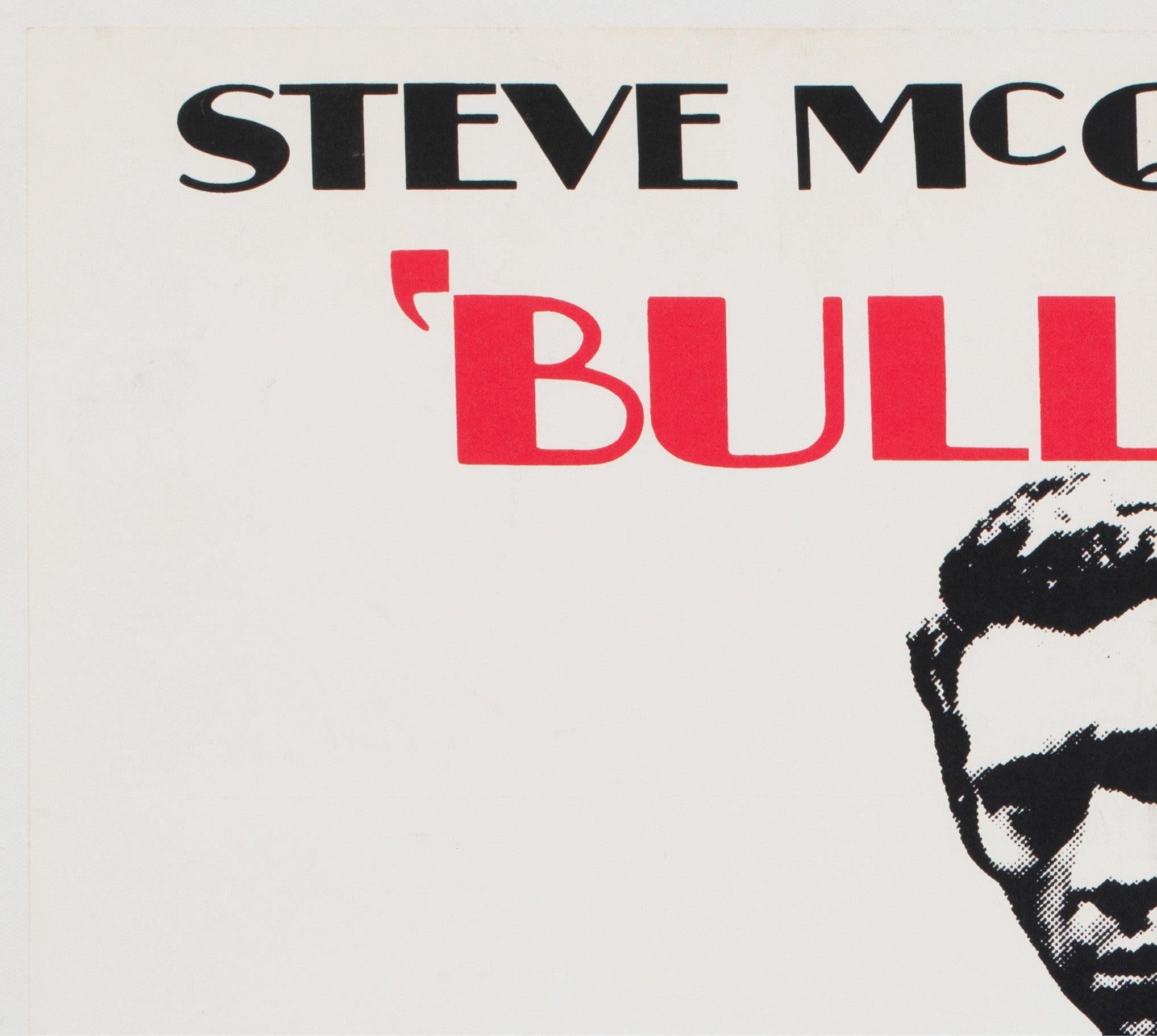 Bullitt 1969 Danish 1 Sheet Film Poster In Excellent Condition For Sale In Bath, Somerset