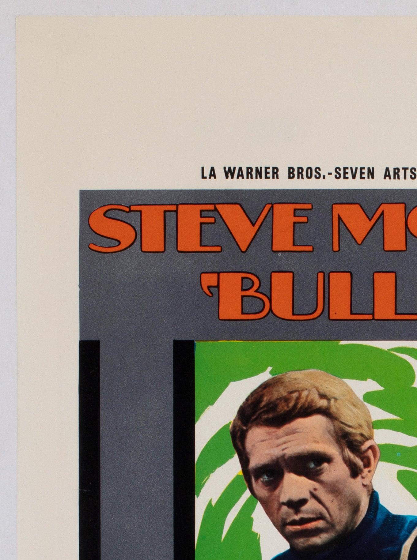Bullitt 1969 Italian Locandina Film Poster, Renato Ferrini In Excellent Condition For Sale In Bath, Somerset