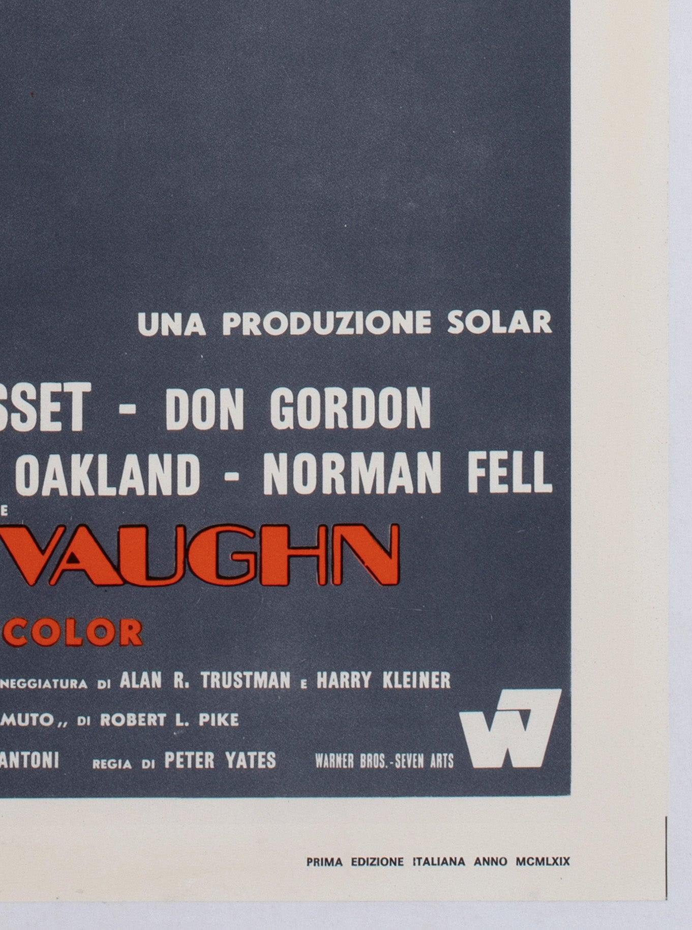 Bullitt 1969 Italian Locandina Film Poster, Renato Ferrini For Sale 3
