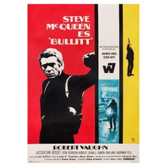 Bullitt 1969, Spanish B1 Film Poster