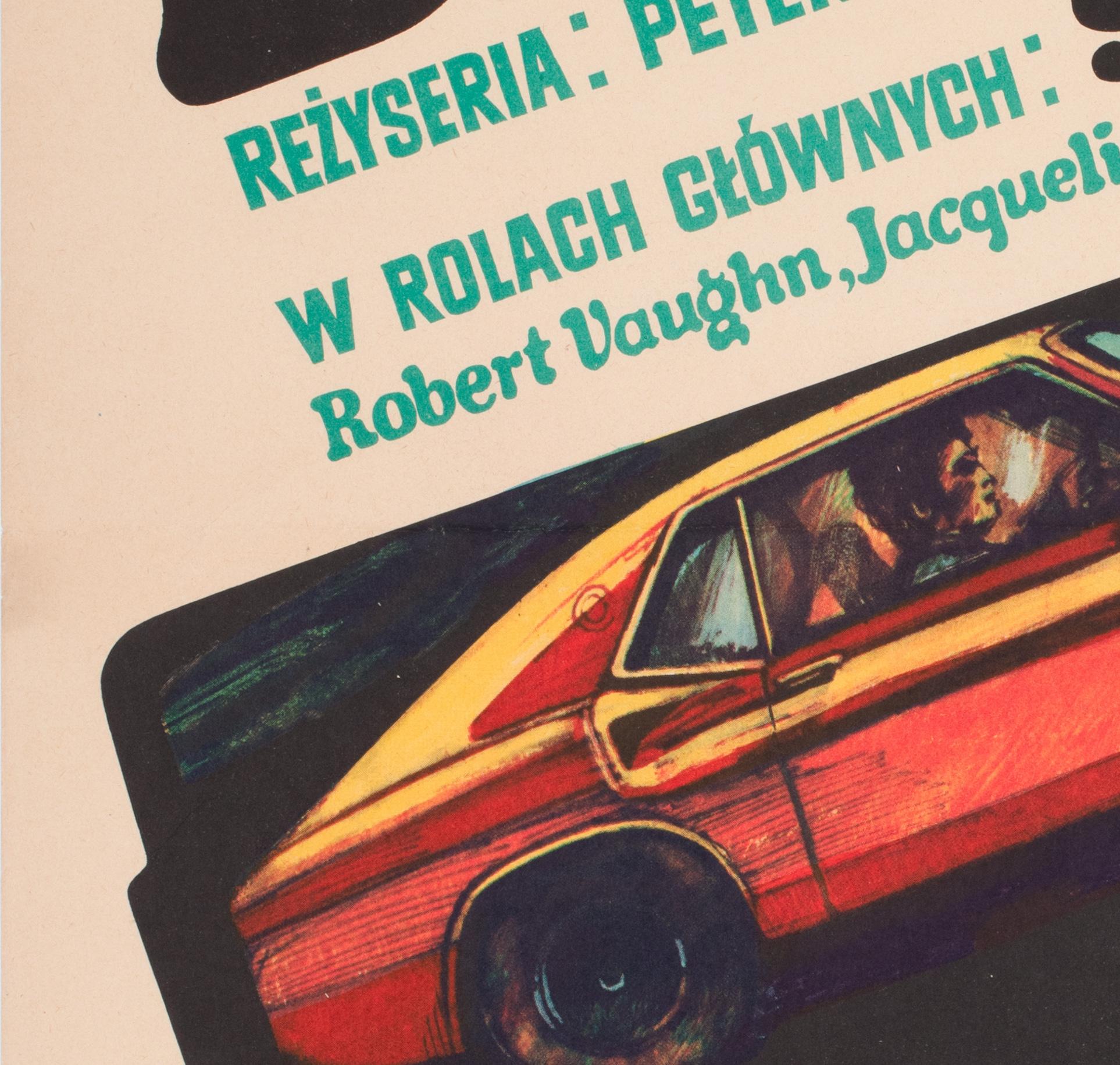 Paper Bullitt 1971 Polish A1 Film Movie Poster, MARIAN STACHURSKI For Sale