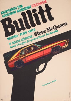 Bullitt 1971 Manifesto cinematografico polacco A1, MARIAN STACHURSKI