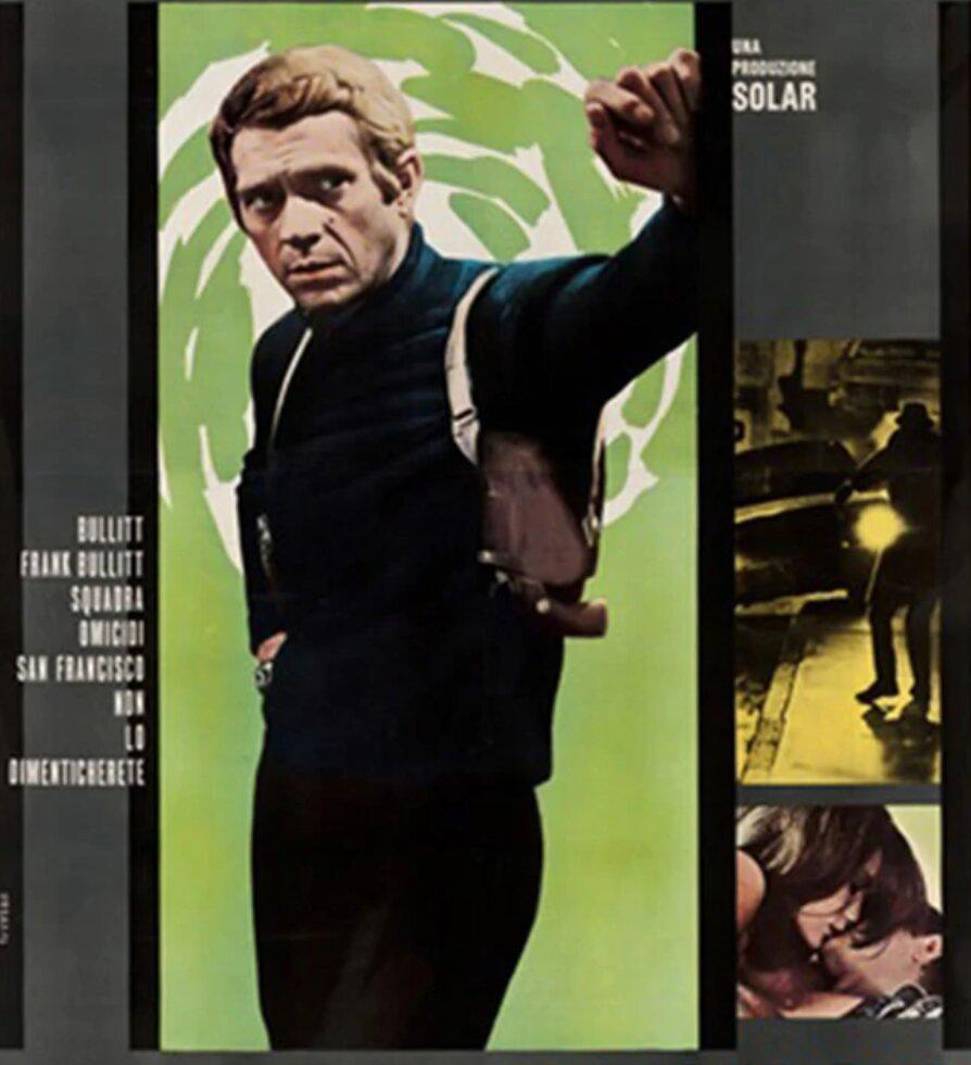 steve mcqueen bullitt movie poster