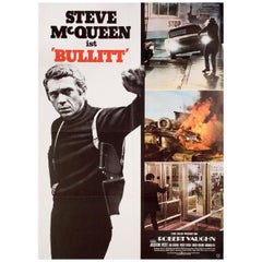 'Bullitt' R1974 German A1 Film Poster