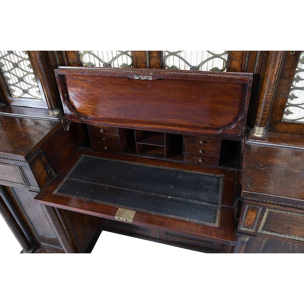 Bullock Library Cabinet in Figured Elm For Sale 1