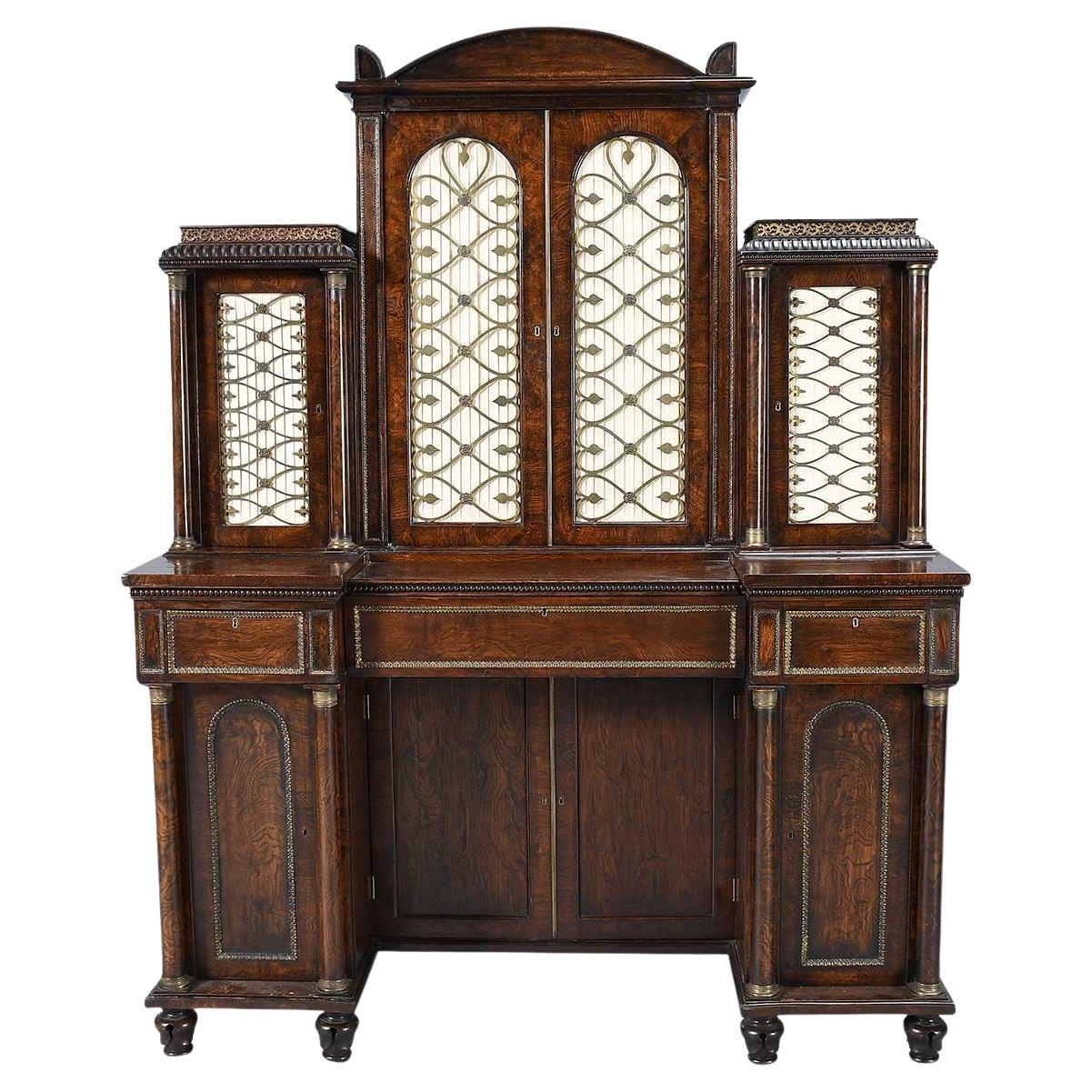 Bullock Library Cabinet in Figured Elm