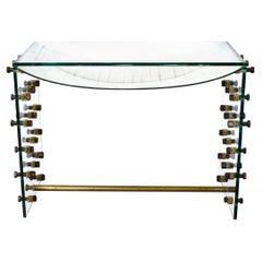 Bulloni Glass Console / Writing Desk by Roberto Giulio Rida 
Morgan Rida, Italy
