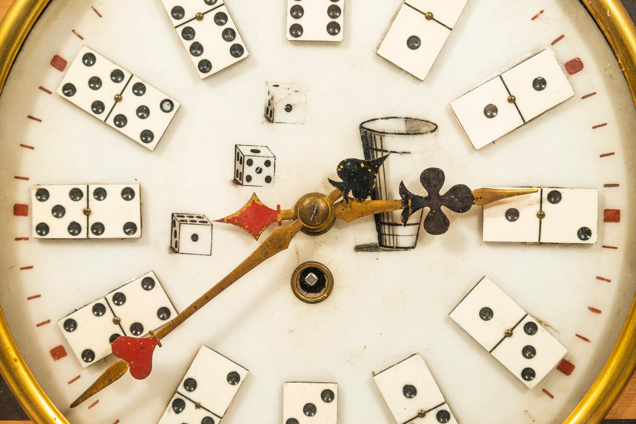 Mid-Century Modern Bull's-Eye Clock, France, circa 1900