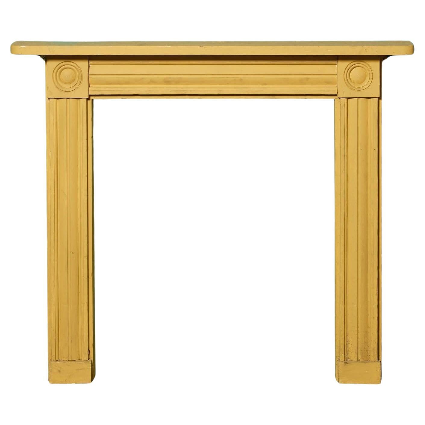 Repisa de chimenea de diana pintada estilo georgiano en venta
