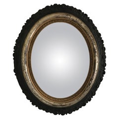 Antique Bullseye or Butler Mirror, United Kingdom, circa 1900