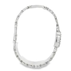 Bulova 14k White Gold White Dial Diamond Watch