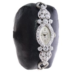 Bulova 14Kt. Solid Gold Mid Century Ladies Watch with Diamond Bezel 1950 / 60's