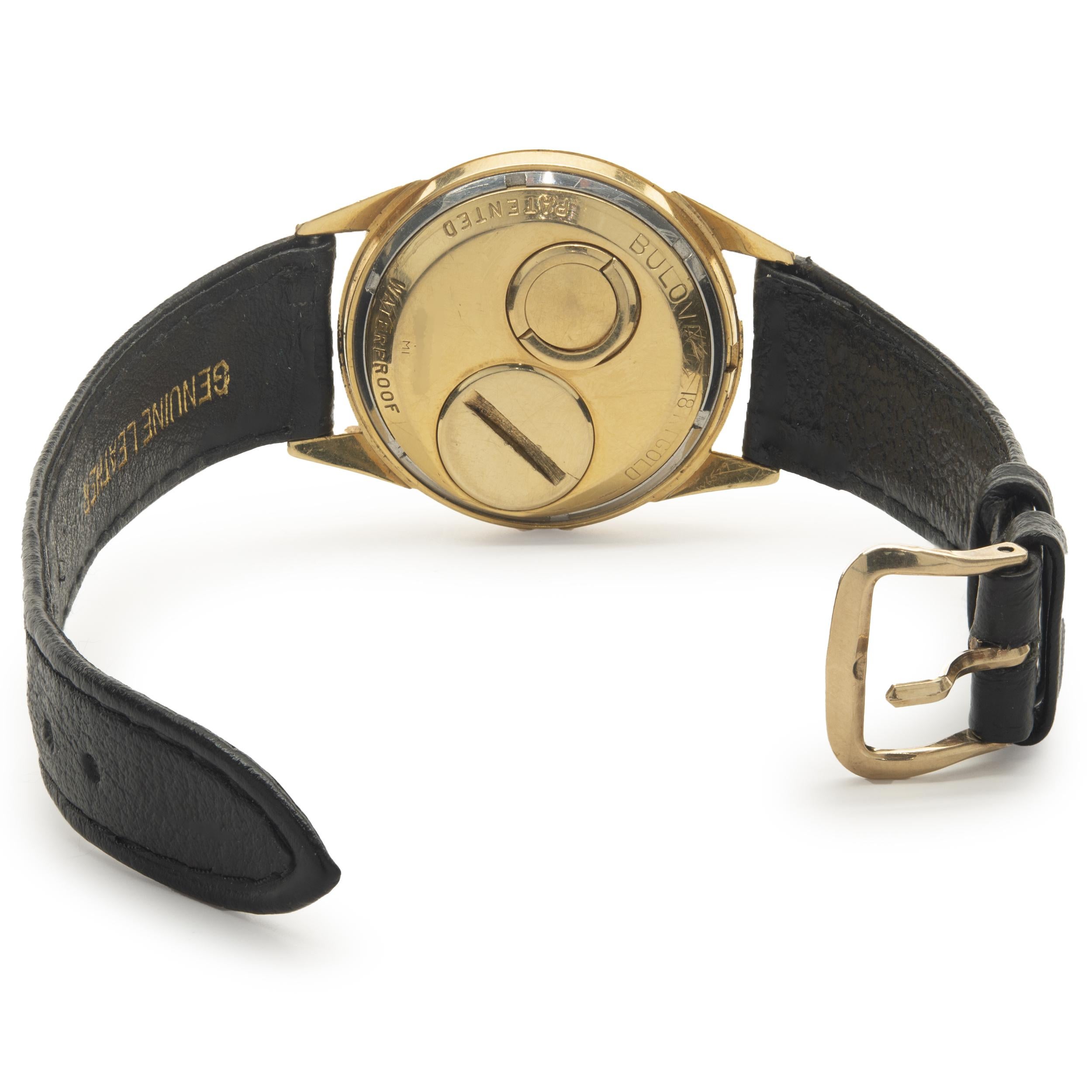 bulova 18k gold watch