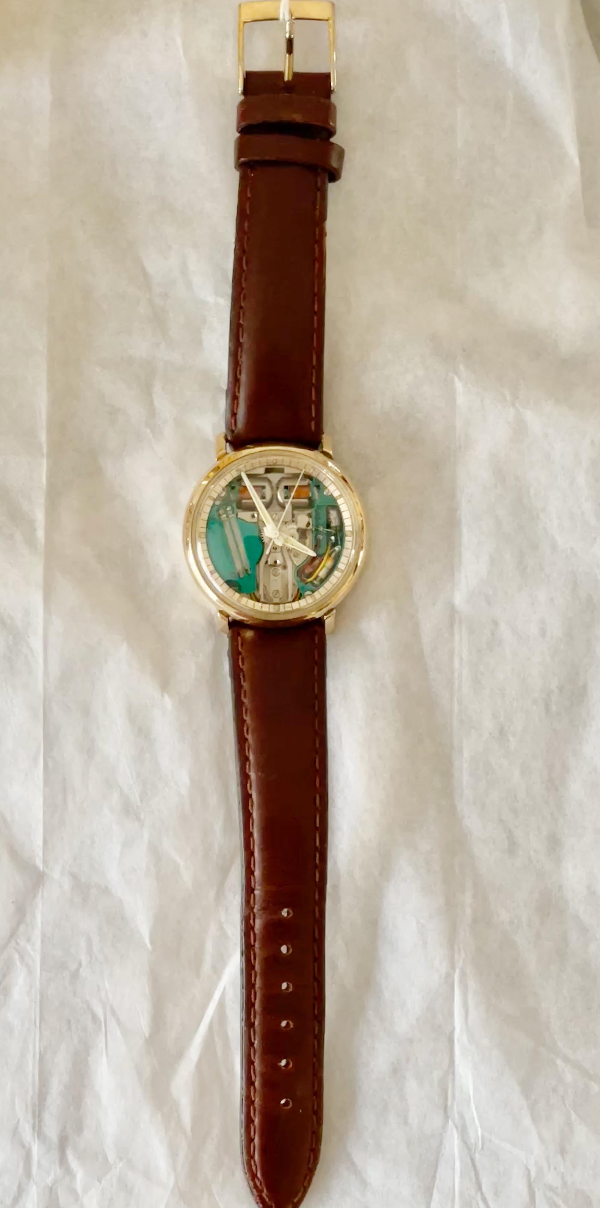 Bulova 214 Accutron Spaceview Men's Watch In Good Condition In Hanover, MA