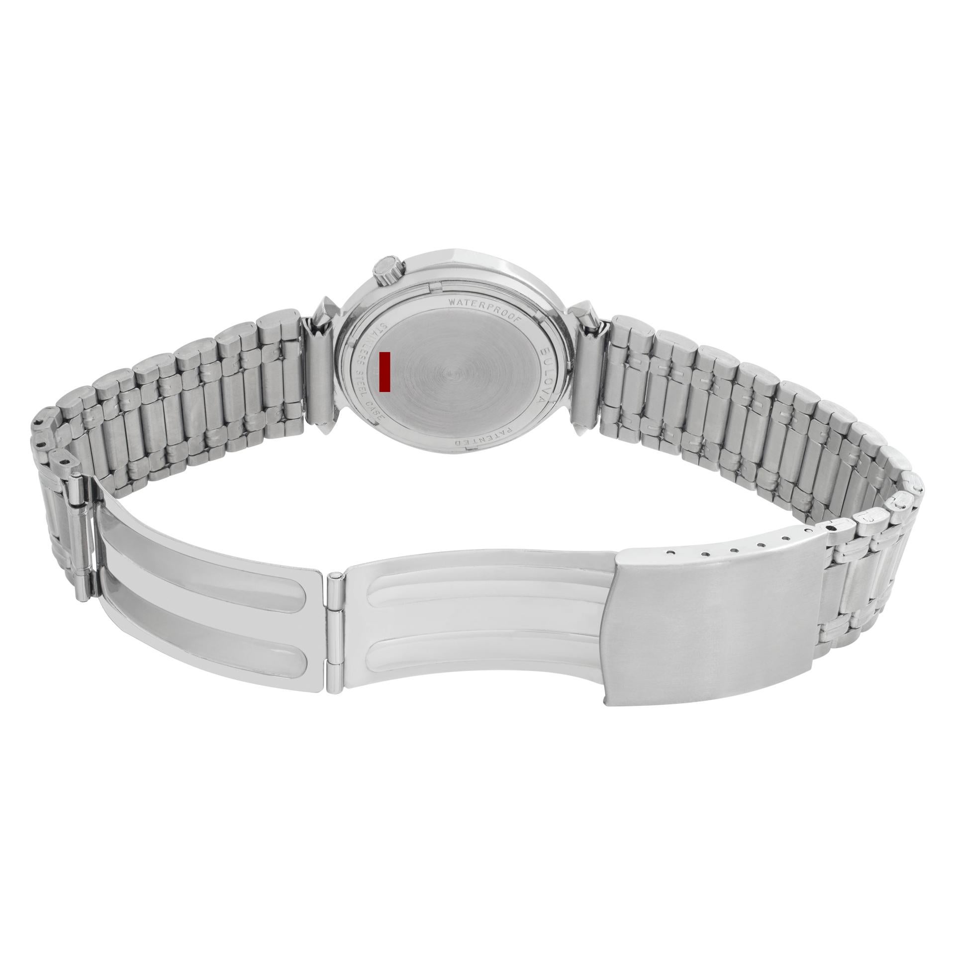 Bulova C72972 Handgefertigte Edelstahl-Armbanduhr Herren im Angebot