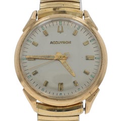 Bulova Accutron Men's Watch - Gold Filled Stainless Steel Quartz