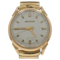 Bulova Accutron Men's Watch - Gold Filled Stainless Steel Quartz