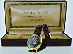 Bulova Accutron Spaceview D Gold Wristwatch, circa 1961