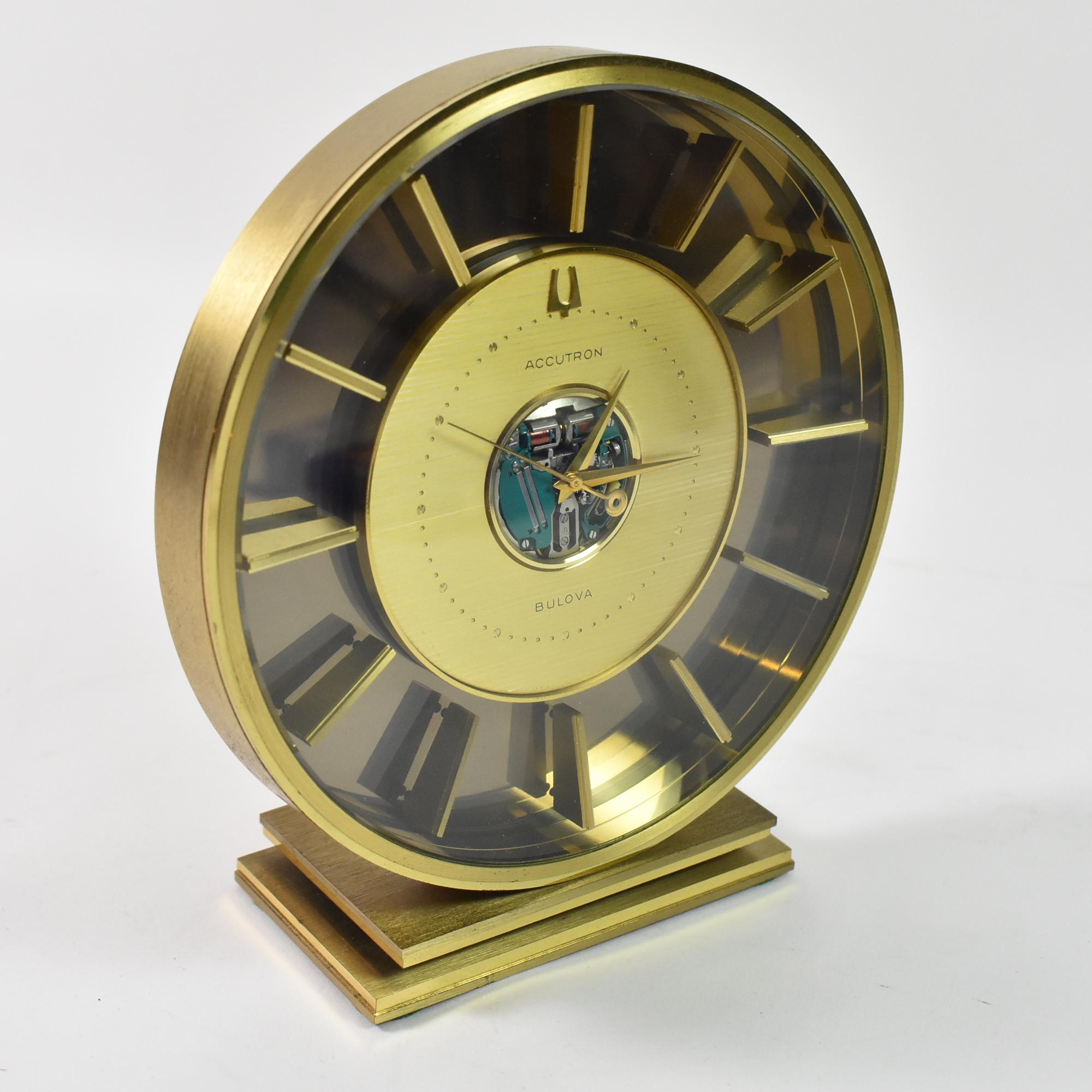 bulova accutron desk clock