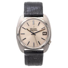 Bulova Accutron Edelstahl Datum Stimmgabel Herrenuhr