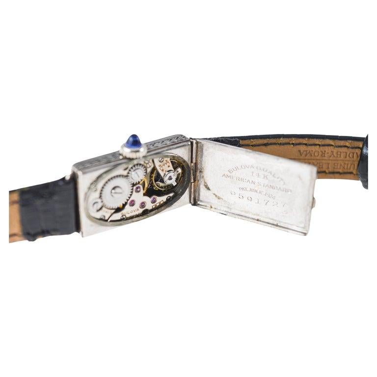Bulova Art Deco 14Kt Solid Gold Art Deco Ladies Watch circa 1920's 8
