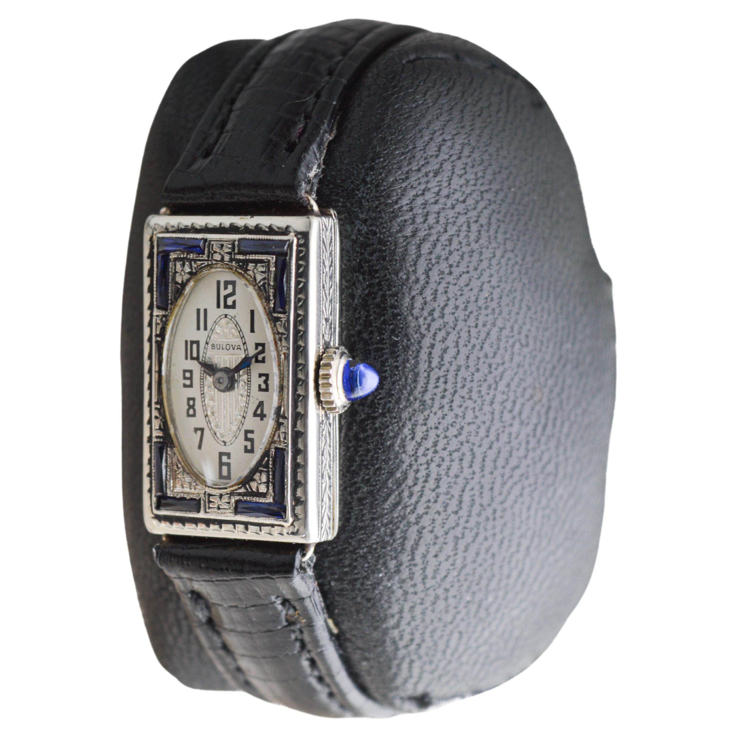 Bulova Art Deco 14Kt Solid Gold Art Deco Ladies Watch circa 1920's 1