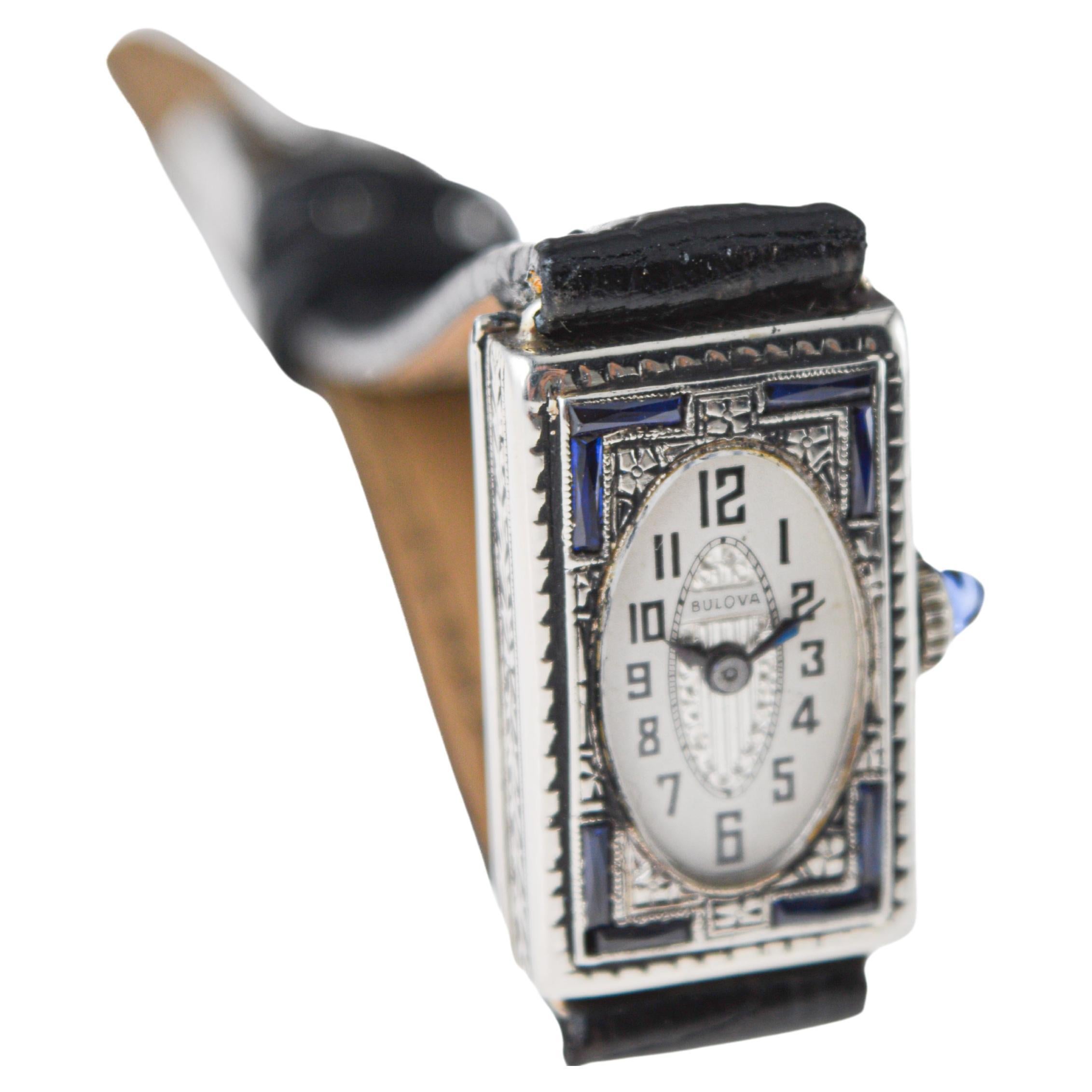 Bulova Art Deco 14Kt Solid Gold Art Deco Ladies Watch circa 1920's 2