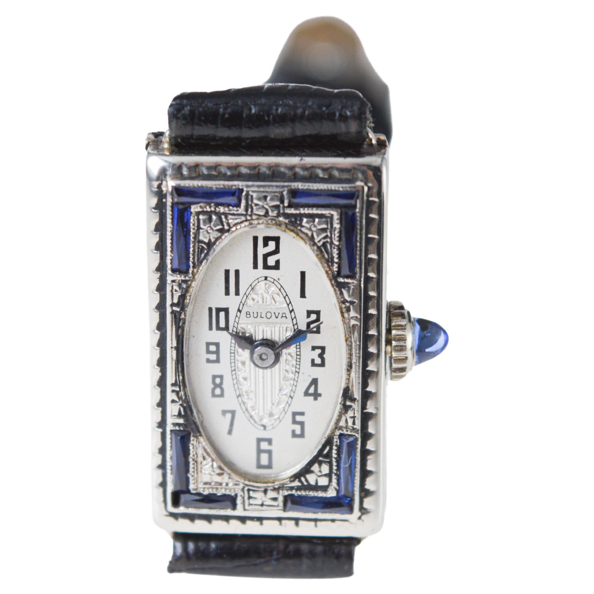 Bulova Art Deco 14Kt Solid Gold Art Deco Ladies Watch circa 1920's 3