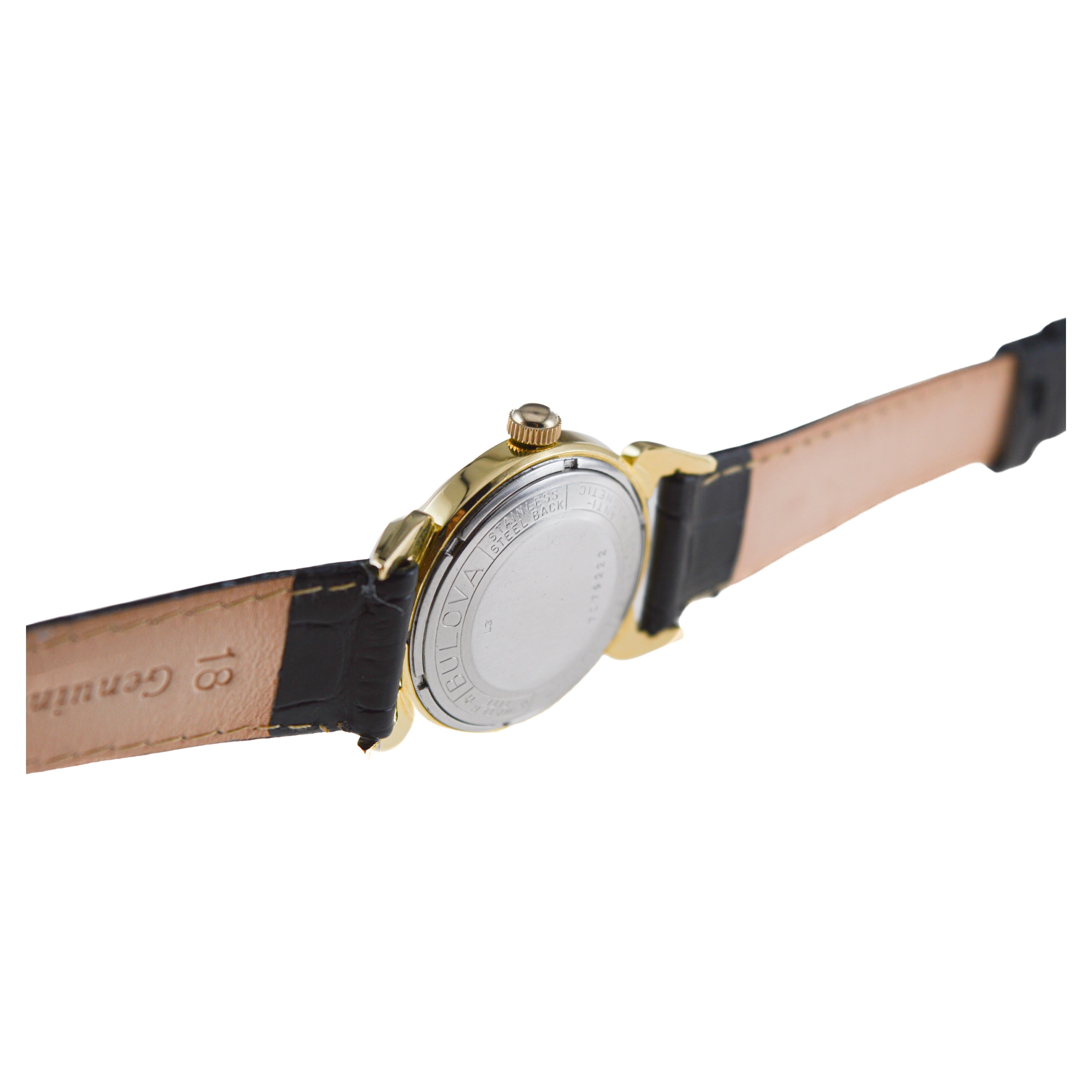 Bulova Art Deco Gold Filled Automatic Watch with Original Dial 
