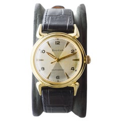 Bulova Art Deco Goldgefüllte Automatikuhr mit Original Zifferblatt „Devils Watch“