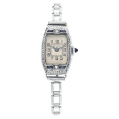 Vintage Bulova Classic 14k White Gold Wristwatch