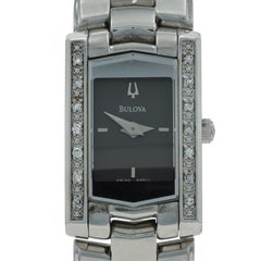 Bulova Diamond Ladies Watch - Stainless Steel Quartz 96L38