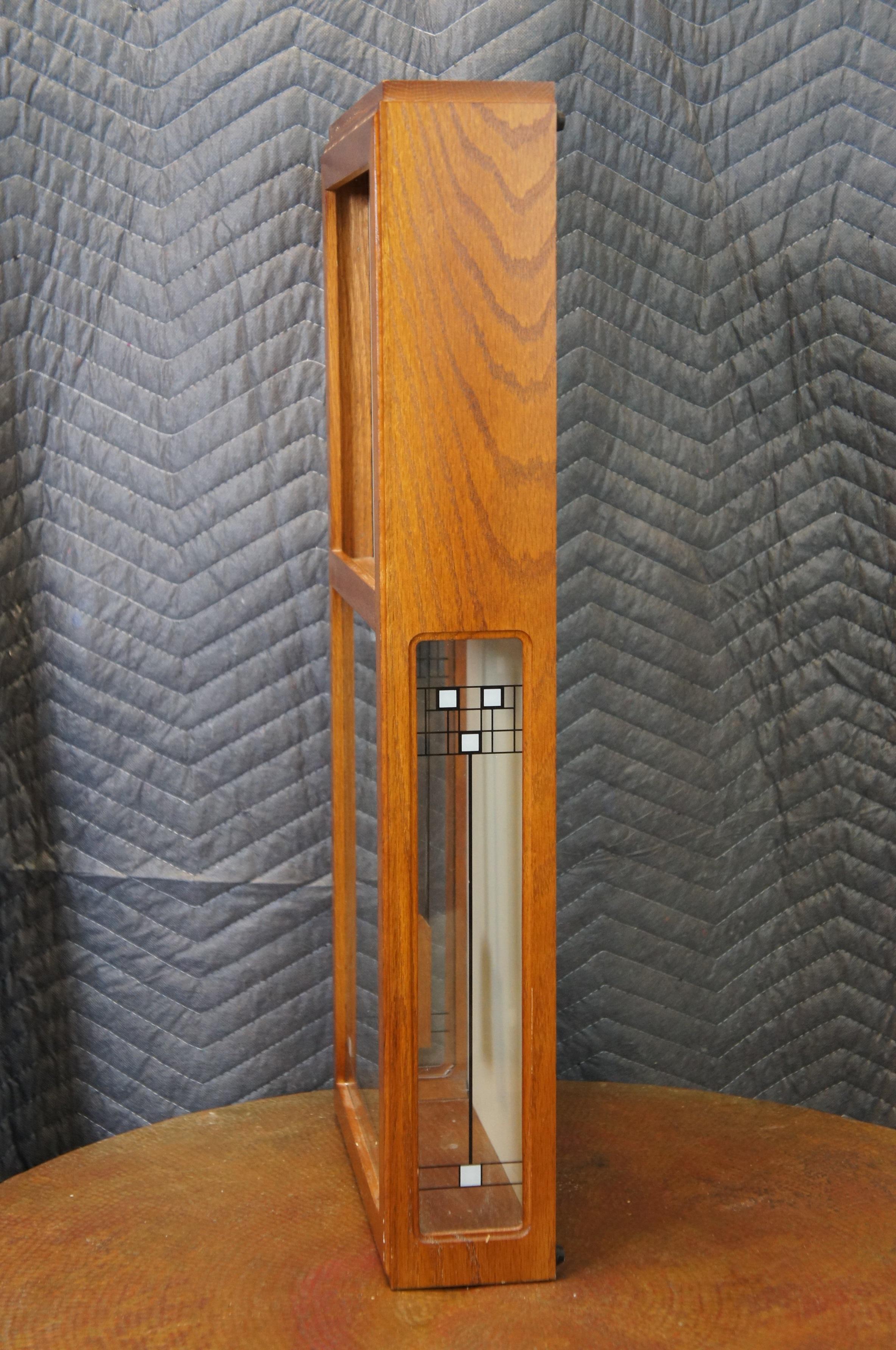 Bulova Gilmore 3320 Frank Lloyd Wright Modern Quartz Wall Mantel Clock 27