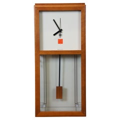 Bulova Gilmore 3320 Frank Lloyd Wright Modern Quartz Wall Mantel Clock 27"